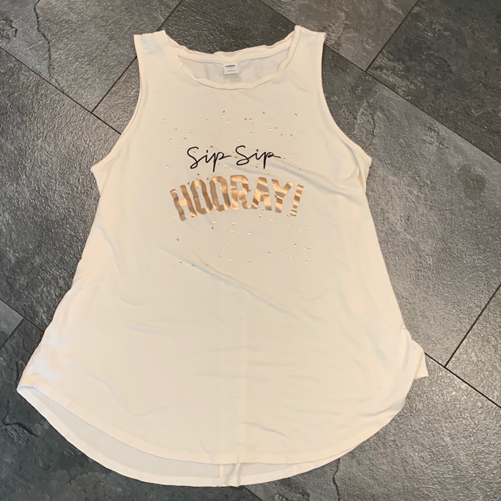 Sip Sip Hooray tank top